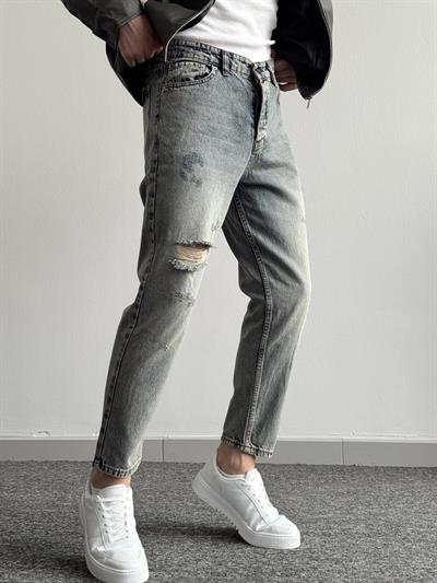 Erkek Boyfrend Rahat Regular Jeans-Vintage(E1002) TD: