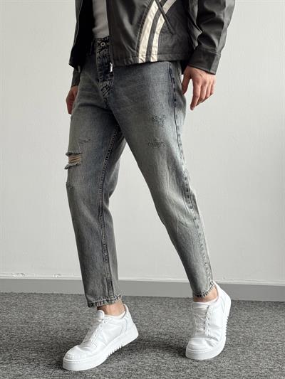 Erkek Boyfrend Rahat Regular Jeans-Vintage(E1002) TD: