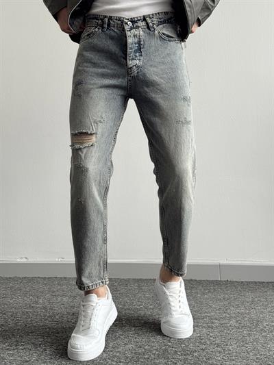 Erkek Boyfrend Rahat Regular Jeans-Vintage(E1002) TD: