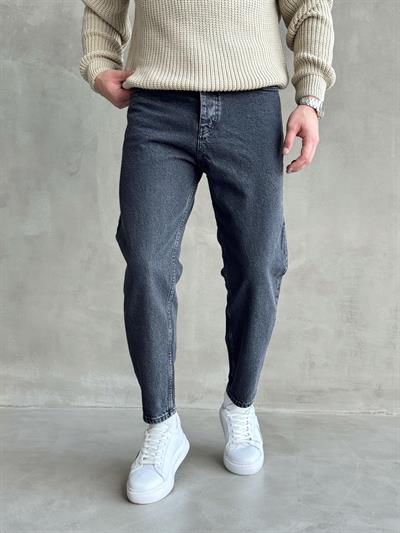 Erkek Boyfrend Rahat Regular Jeans-Washed Grey(E1002) TD:711-1