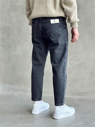 Erkek Boyfrend Rahat Regular Jeans-Washed Grey(E1002) TD:711-1