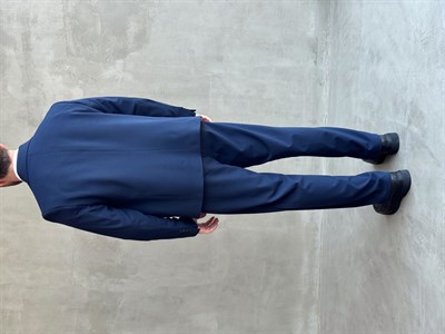 Erkek Business Collection Oversize Kalıp Kruvaze Model Takım Elbise-Lacivert(E1776)