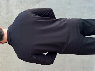Erkek Business Collection Regular Fit Örme Kumaş Polo Yaka İnce Kazak-Siyah(E1814)