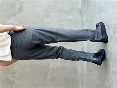 Erkek Business Collection Regular Kalıp Çift Düğme Detaylı Kombinlenebilir Kumaş Pantolon-AntrasitE1698)