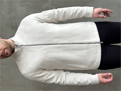 Erkek Business Collection Regular Kalıp Hakim Yaka Basic Süet Ceket-Bej(E1855)