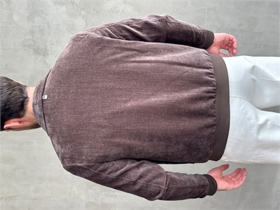 Erkek Business Collection Regular Kalıp Yumuşak Dokulu Cep Detaylı Şönil Örme Kumaş Ceket-Kahverengi(E1854)