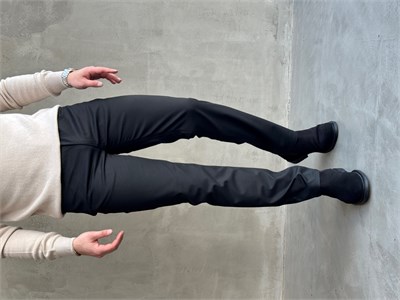 Erkek Business Collection Regular Kalıp Kışlık Kumaş Pantolon-Siyah(E1860)