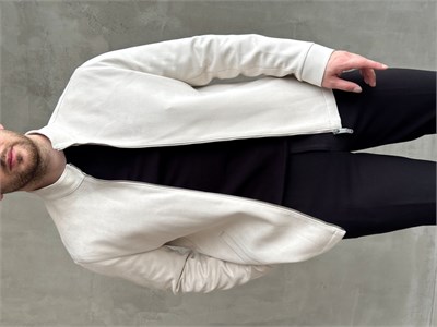 Erkek Business Collection Regular Kalıp Hakim Yaka Basic Süet Ceket-Bej(E1855)