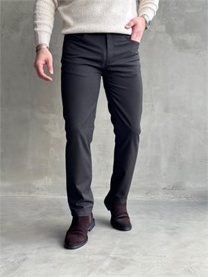 Erkek Business Collection Regular Kalıp Kışlık Kumaş Pantolon-Kahverengi(E1860)