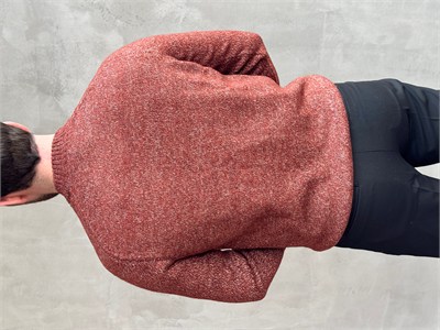 Erkek Business Collection Regular Kalıp Bisiklet Yaka Reglan Kol Triko Kazak-Kiremit(E1890)