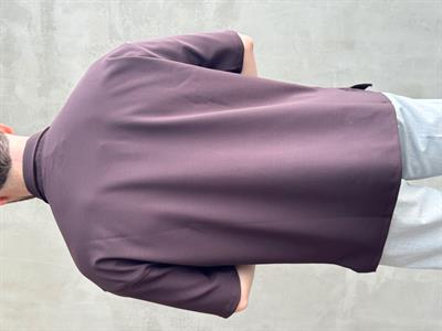 Erkek Elit Kalite Oversize Kalıp Fermuar Detaylı Polo Yaka T-Shirt-Acı Kahve(E1651)