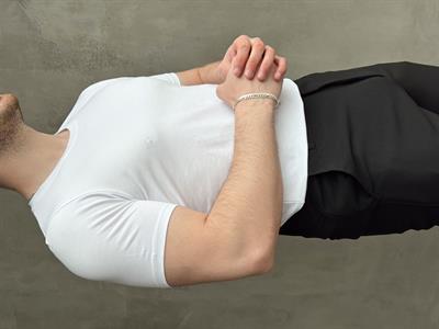 Erkek Elit Kalite Regular Fit Bisiklet Yaka T-shirt-Beyaz(E1648)