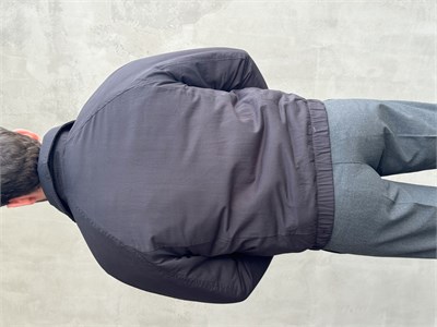 Erkek Elit Kalite Regular Fit İçi Elyaflı Beli Lastikli Dokuma Kumaş Ceket-Siyah(E1829)