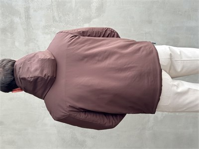 Erkek Elit Kalite Regular Fit Kapüşonlu İçi Elyaflı Stoper Detay Mont-Kahverengi(E1828)
