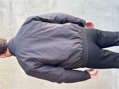 Erkek Elit Kalite Regular Fit Lastik Detay İçi Elyaflı Dokuma Kumaş Ceket-Siyah(E1827)
