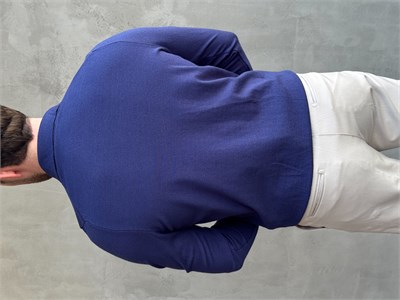 Erkek Elit Model Regular Kalıp Düğme Detaylı Polo Yaka İnce Triko Kazak-Lacivert(E1873)