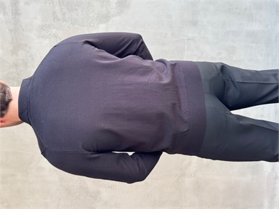 Erkek Elit Model Regular Kalıp Düğme Detaylı Polo Yaka İnce Triko Kazak-Siyah(E1873)