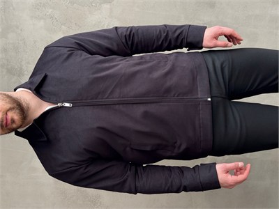Erkek Favori Model Regular Kalıp Süet Kumaş Basic Ceket-Siyah(E1893)