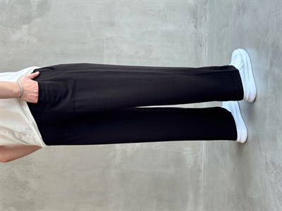 Erkek Hafta Sonu Stili Baggy Kalıp Oysh Kumaş Eşofman-Siyah(E1774)