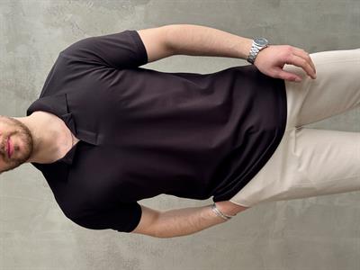 Erkek Ketench Özel Koleksiyon Regular Fit %100 Pamuk Pat Yaka T-Shirt-Siyah(E1638)