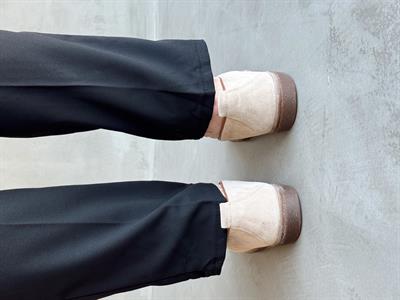 Erkek Ketench Özel Üretim Klasik Model %100 Deri Süet Toka Detaylı Loafer Ayakkabı-Bej(E1684)