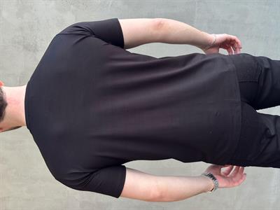 Erkek Ketench Özel Üretim Regular Kalıp Bisiklet Yaka Basic T-Shirt-Siyah(E1685)