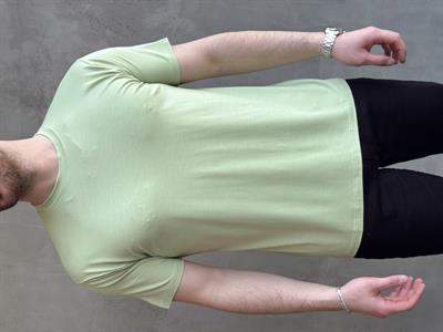 Erkek Ketench Özel Üretim Regular Kalıp Bisiklet Yaka Basic T-Shirt-Mint(E1685)