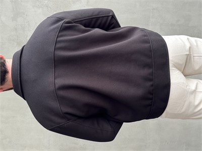 Erkek Öne Çıkan Regular Fit Cep Detaylı Düğmeli Kaşe Ceket-Siyah(E1823)