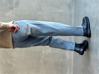 Erkek Özel Premium Seri Günlük Model Baggy Kalıp Jean-Light Blue(E1870)