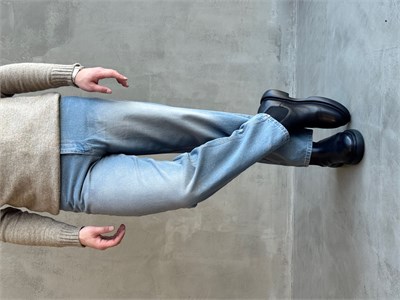 Erkek Özel Premium Seri Günlük Model Baggy Kalıp Jean-Light Blue(E1870)