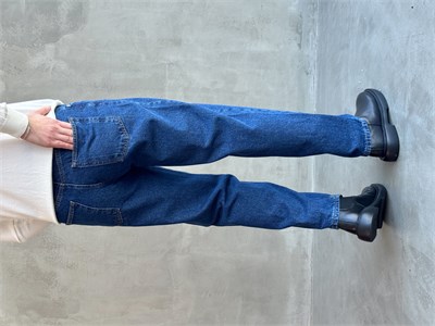 Erkek Özel Premium Seri Günlük Model Baggy Kalıp Jean-Mavi(E1870)