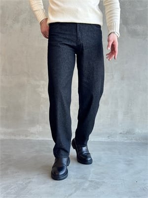 Erkek Özel Premium Seri Günlük Model Baggy Kalıp Jean-Siyah(E1870)Ketench