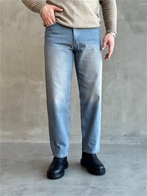 Erkek Özel Premium Seri Günlük Model Baggy Kalıp Jean-Light Blue(E1870)Ketench