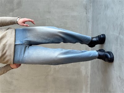 Erkek Özel Premium Seri Günlük Model Baggy Kalıp Jean-Light Blue(E1870)