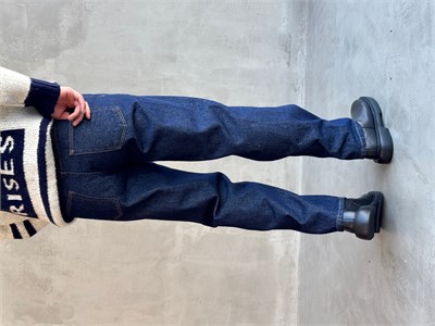Erkek Özel Premium Seri Günlük Model Baggy Kalıp Jean-Koyu Mavi(E1870)