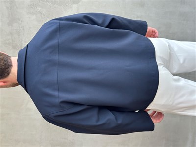 Erkek Özel Premium Seri Oversize Kalıp Çift Astarlı Düz Model Gabardin Kumaş Ceket-Lacivert(E1761)