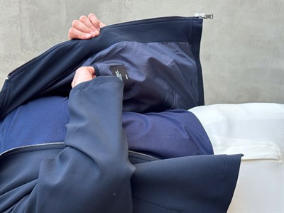 Erkek Özel Premium Seri Oversize Kalıp Çift Astarlı Düz Model Gabardin Kumaş Ceket-Lacivert(E1761)