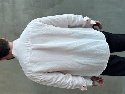 Erkek Özel Premium Seri Oversize Kalıp Çizgi Detaylı Modal Kumaş Gömlek-Pembe(E1657)