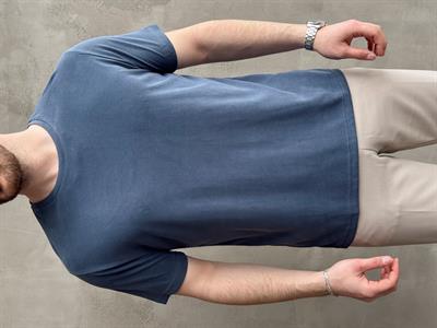 Erkek Özel Premium Seri Regular Fit Bisiklet Yaka Modal Kumaş Düz T-Shirt-Lacivert(E1680)