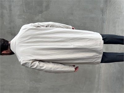 Erkek Özel Premium Seri Regular Kalıp Aksesuar Detaylı Lyocell Kumaş Trençkot-Bej(E1862)