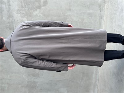 Erkek Özel Premium Seri Regular Kalıp Düğme Detaylı Kruvaze Trençkot-Kahverengi(E1863)
