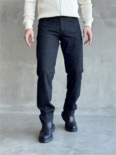 Erkek Özel Premium Seri Taper Fit Klasik Jean-Black(E1817)