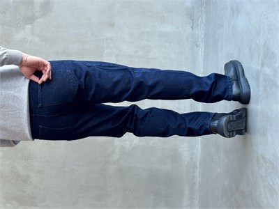 Erkek Özel Premium Seri Taper Fit Klasik Jean-Blue Black(E1817)
