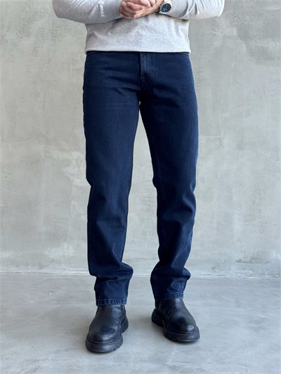 Erkek Özel Premium Seri Staryt Fit Klasik Jean-Dark Blue(E1820)