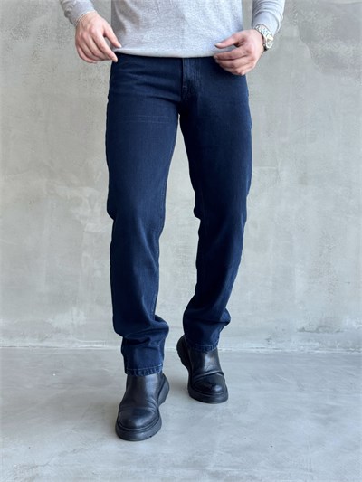 Erkek Özel Premium Seri Staryt Fit Klasik Jean-Dark Blue(E1820)