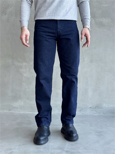 Erkek Özel Premium Seri Taper Fit Klasik Jean-Blue Black(E1817)