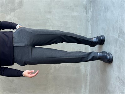 Erkek Özel Premium Seri Yüksek Bel Kopçalı Comfort Slim Kalıp Kışlık Kumaş Pantolon-Antrasit(E1822)