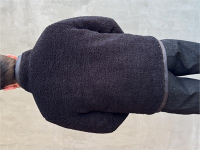 Erkek Popüler Model Regular Kalıp Peluş Kürklü Dik Yaka Cepli Mont-Siyah(E1876)