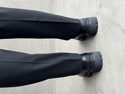 Erkek Premium Kalite %100 Deri Bağcıklı Oxford Stil Yüksek Taban Ayakkabı-Siyah(E1734)