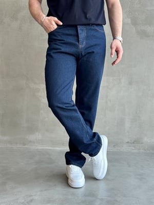 Erkek Premium Kalite Likralı Baggy Kalıp Denim Jean-Lacivert(E1750) TD:975Ketench